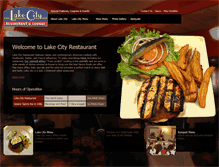 Tablet Screenshot of lakecityrestaurant.com